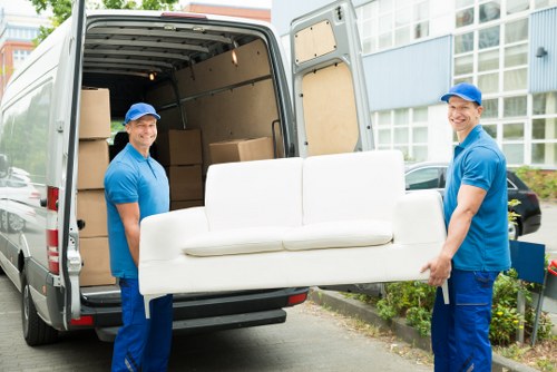 Movers Croydon team protecting furniture during a safe house move