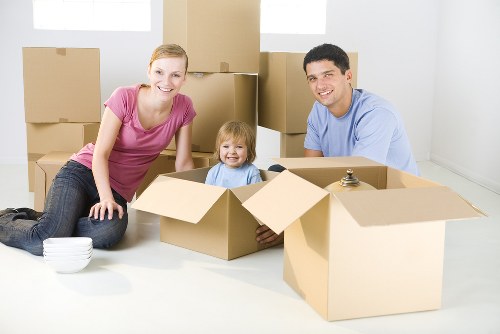 Movers team preparing a property relocation with careful handling