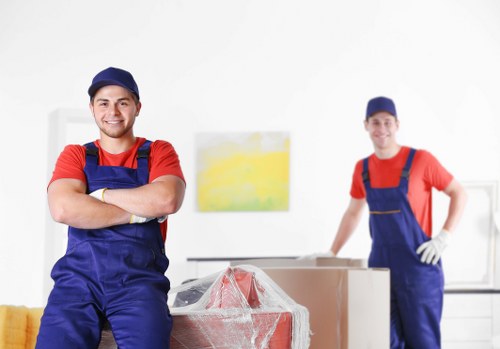 House removals team planning a move in Croydon