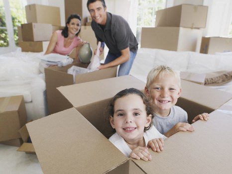 Local office relocation team transporting furniture in Croydon