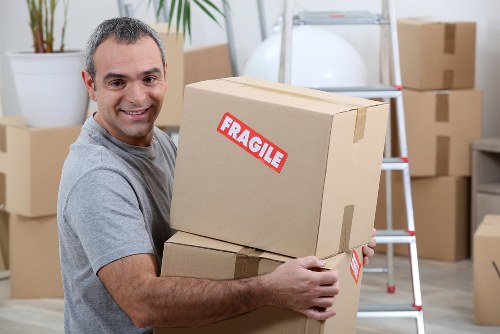 Packed household items ready for transport by Croydon movers