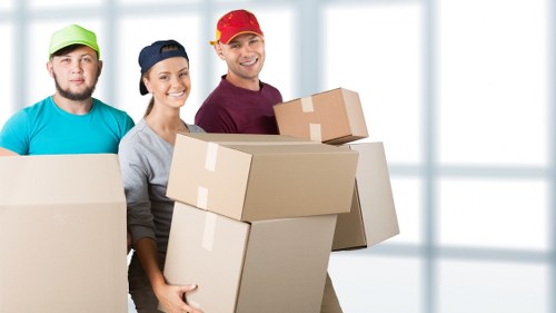 Commercial movers handling office furniture in Croydon