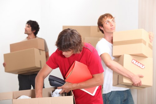 Croydon moving team handling belongings with insurance-backed care