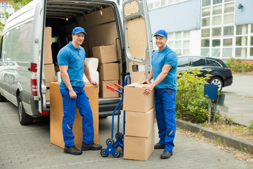 Low-carbon moving van loaded for an eco-friendly Croydon move