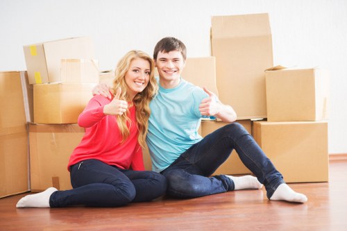 Removal van in Croydon ready for a residential move