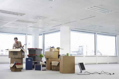 Loading household furniture into a removal van in Croydon